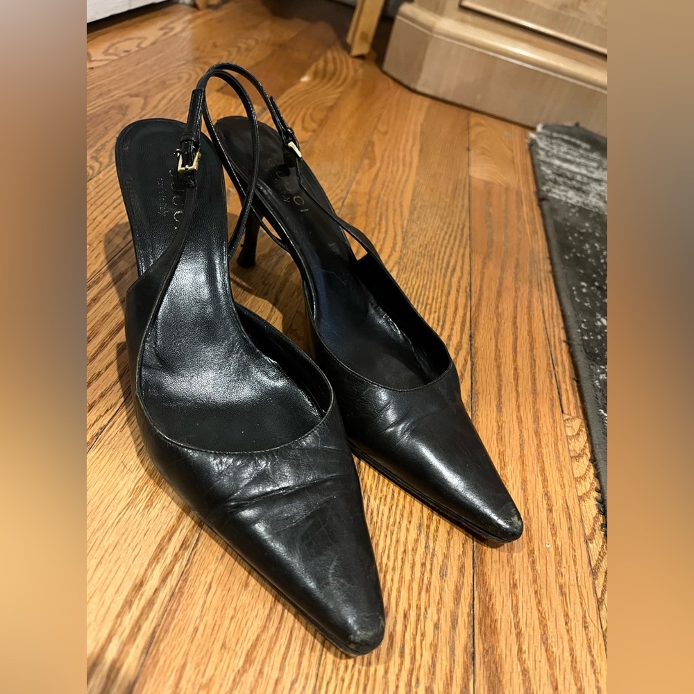 Gucci patent leather slingback heels - Picture 5 of 9